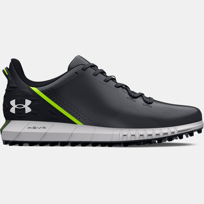 Chaussure de golf large sans pointes (E) Under Armour HOVR™ Drive pour homme Noir / Noir / Halo Gris 45